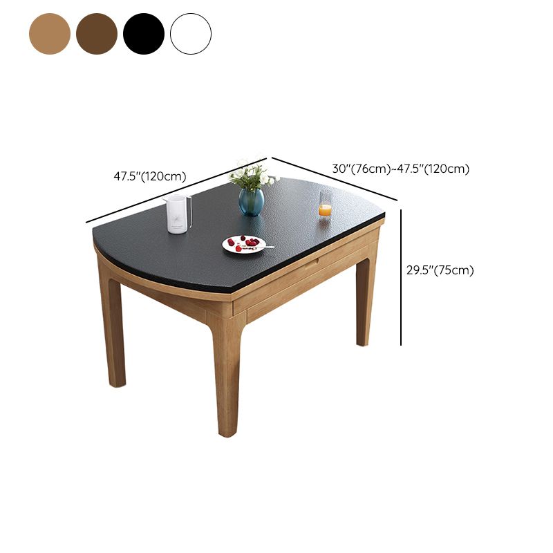 4-Fuß-Esstisch Steinstein Drop-Blatt Dinette Tisch für Zuhause