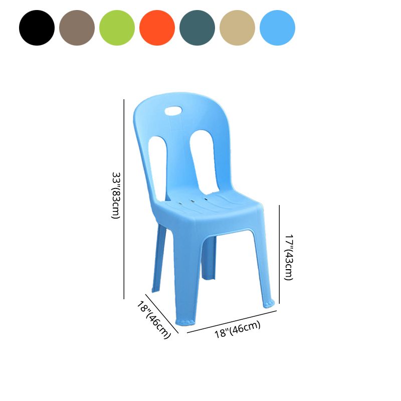 Modern Design Plastic Armless Dining Side Chairs Slat Back Side Chairs for Home Use Clearhalo ' kitchen&dining_furn' 'Dining Chairs' 'Dining Tables & Seating' 'dining_chair' 'furn' 'furn_dining_chair' 'Furniture' 'furniture_dining_chair' 'Kitchen & Dining Furniture' 'kitchen' 1200x1200_5f98cac4-9dc6-4ef7-90ea-8dad1d54199f