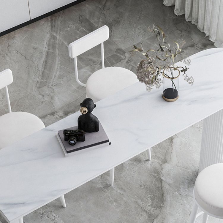 Glam Stone Pub Bar Table Indoor Iron Double Pedestal Bar Dining Table Clearhalo 'Bar Furniture' 'Bar Tables' 'bar_tables' 'furn' 'furn_bar_tables' 'Furniture' 'furniture_bar_tables' 'Kitchen & Dining Furniture' 'kitchen&dining_furn' 'kitchen' 1200x1200_5f9b77bc-7d68-4633-8082-1f660de97653