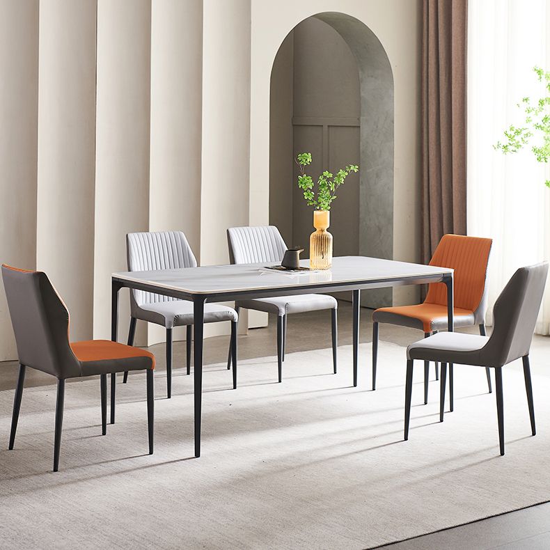 Contemporary 1/4/6/7 Pieces Dining Set Sintered Stone Dining Room Set Clearhalo 'Dining Room Sets' 'Dining Tables & Seating' 'dining_room_set' 'furn' 'furn_dining_room_set' 'Furniture' 'furniture_dining_room_set' 'Kitchen & Dining Furniture' 'kitchen&dining_furn' 'kitchen' 1200x1200_5f9c6fc0-a713-492a-9cd1-05e1b9de9352