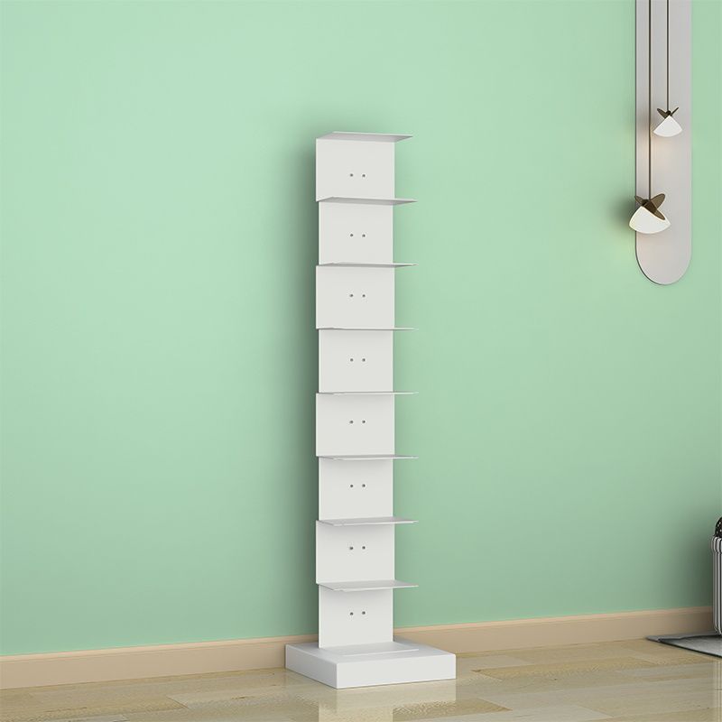 Modern Steel Bookcase, White, Geometric Bookshelf for Any Room Clearhalo 'Bookcases' 'furn' 'furn_bookcases' 'Furniture' 'Office Furniture' 1200x1200_5f9c7d8e-4d02-4739-b6d6-501428d87072