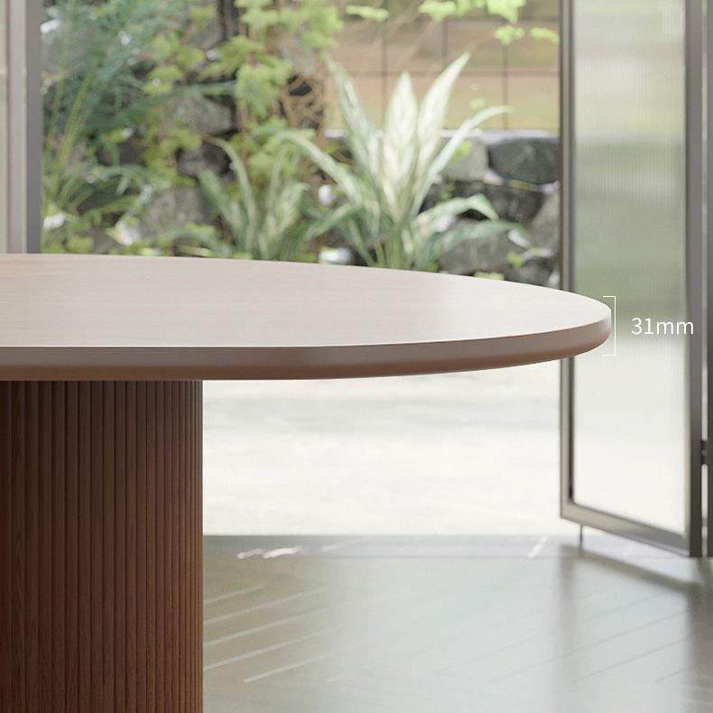 Island Platform Dining Table Contemporary Solid Wood Dining Table Clearhalo ' dining_table' 'Dining Tables & Seating' 'Dining Tables' 'furn' 'furn_dining_table' 'Furniture' 'furniture_dining_table' 'Kitchen & Dining Furniture' 'kitchen&dining_furn' 'kitchen' 'kitchen_dining_table' 1200x1200_5f9c8215-57a6-40fe-adb0-b68d78619a2b