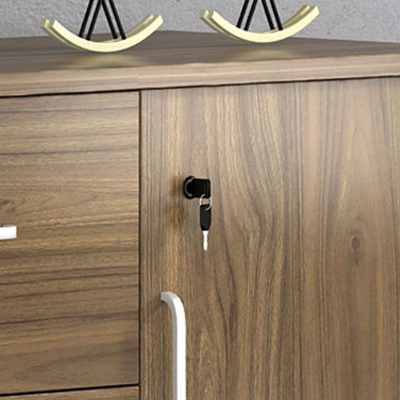 Armadio di archiviazione in stile contemporaneo Abbazzinamento laterale in legno con archiviazione di bloccaggio