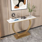 Modern Marble Console Sofa Table Rectangle Iron Console Accent Table for Hall