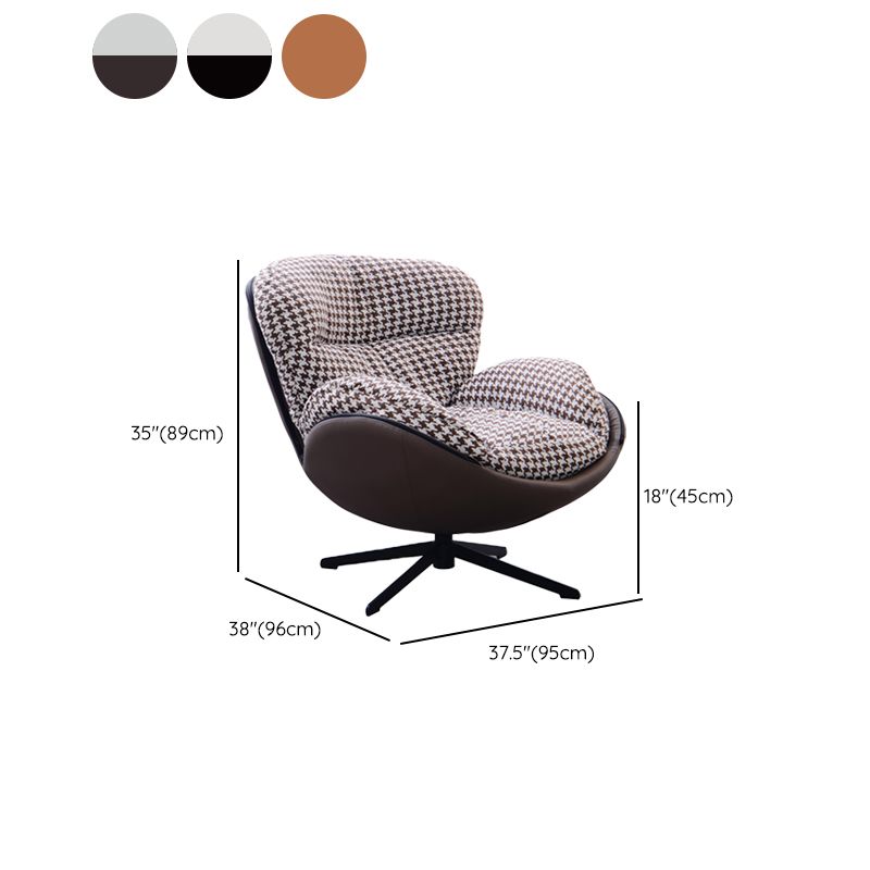 Silla de Parsons escandinava con cojines extraíbles en la mezcla de cuero sintético/lino