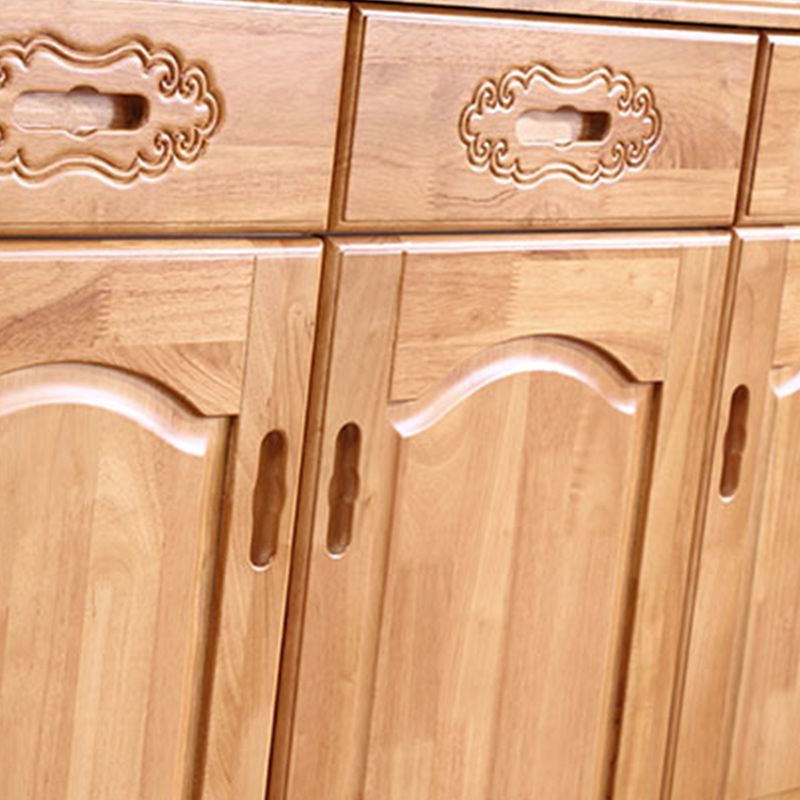 Modern Style Solid Wood Sideboard Table Kitchen Sideboard with Door Clearhalo 'buffet_sideboard' 'Buffets & Sideboards' 'furn' 'furn_buffet_sideboard' 'Furniture' 'Kitchen & Dining Furniture' 1200x1200_5f9e5347-f70a-4df4-8bd9-e5a82676dd22