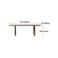 Oval Dining Table Modern Style Solid Wood Natural Dinner Table for Home Kitchen