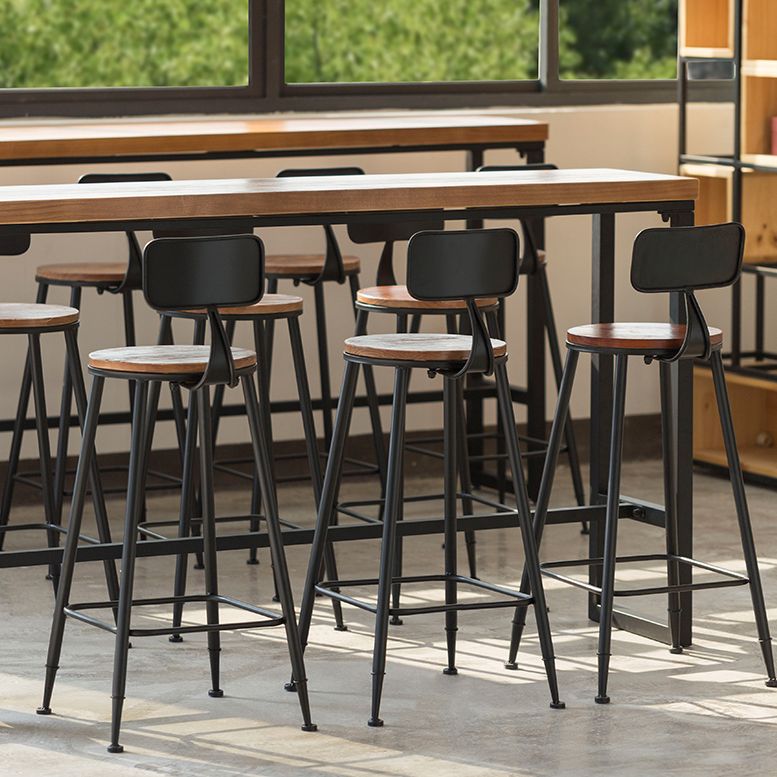 Contemporary Rectangle Bar Set 1/4/7 Pieces Solid Wood Pub Dining Set for Dining Room Clearhalo 'Bar Furniture' 'furn' 'furn_home_bar_bar_sets' 'Furniture' 'Home Bars & Bar Sets' 'home_bar_bar_sets' 'Kitchen & Dining Furniture' 1200x1200_5fa24b02-2948-4777-b309-ebb063a62871