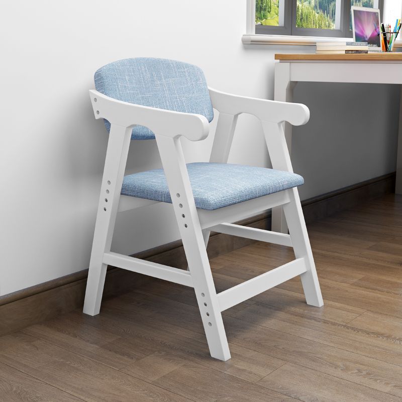 Open Back Dining Armchair Upholstered Arm Single Dining Chair with Wood Legs Clearhalo ' kitchen&dining_furn' 'Dining Chairs' 'Dining Tables & Seating' 'dining_chair' 'furn' 'furn_dining_chair' 'Furniture' 'furniture_dining_chair' 'Kitchen & Dining Furniture' 'kitchen' 1200x1200_5fa429fd-7247-48c7-bce8-2097b9ca6acc