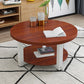 Wood Single Coffee Table No Distressing Coffee Table with Shelf Clearhalo 'Coffee & Accent Tables' 'Coffee Tables' 'coffee_tables' 'furn' 'furn_coffee_tables' 'Furniture' 'Living Room Furniture' 1200x1200_5fa4f27b-e7c6-4cb1-ac00-97e1445b512d