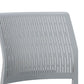 Chaise de bureau moderne, chaise d'ordinateur en plastique, sans accoudoirs, à dossier moyen