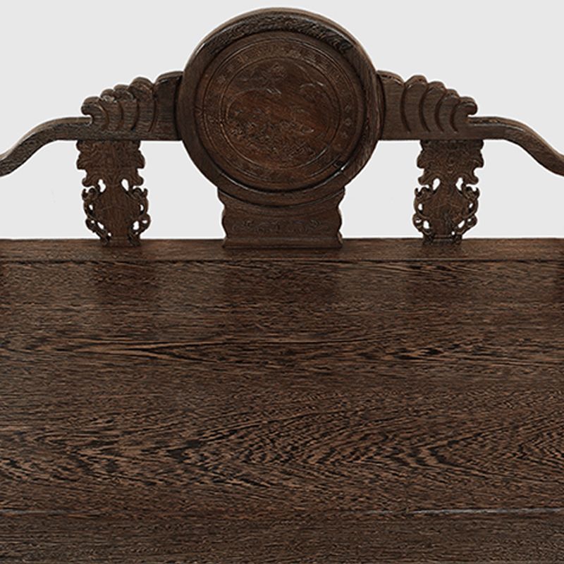 Traditional Espresso Solid Wood Chaise Lounge Couch with Round Arms Clearhalo 'Chairs & Seating' 'Chaise Lounge' 'chaise_lounge' 'furn' 'furn_chaise_lounge' 'Furniture' 'Living Room Furniture' 1200x1200_5fa7191e-94ce-42de-9b82-fc71f2a365ac