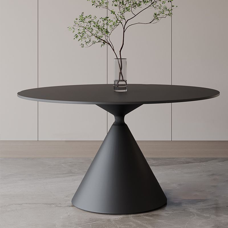 Sintered Stone Home Dining Table Modern Round Dining Room Table Clearhalo 'Dining Tables & Seating' 'Dining Tables' 'dining_table' 'furn' 'furn_dining_table' 'Furniture' 'Kitchen & Dining Furniture' 1200x1200_5fa8a53b-b49f-46d4-a485-9107d8b8f959