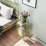 12,5 "w x 27,5" h tavolo da tavolo moderno comodino tavolo da notte di ferro per soggiorno