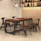 Solid Wood Dining Table Industrial Dining Table with Black Frame Clearhalo 'Dining Tables & Seating' 'Dining Tables' 'dining_table' 'furn' 'furn_dining_table' 'Furniture' 'furniture_dining_table' 'Kitchen & Dining Furniture' 'kitchen' 'kitchen_dining_table' 1200x1200_5faa8b55-c6b4-487c-b4e7-3d301da93d80