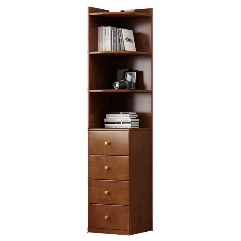 Contemporary 73.23"Tall Corner Chest, 4- Drawer Wood Accent Chest Clearhalo 'Cabinets & Chests' 'cabinets_chests' 'furn' 'furn_cabinets_chests' 'Furniture' 'Living Room Furniture' 1200x1200_5fafd03e-c521-4e3f-bff6-6fede3f96f9d