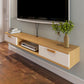 Scandinavian TV Media Stand Wall-mounted TV Media Console with Drawers Clearhalo 'furn' 'furn_tv_stands_entertainment_centers' 'Furniture' 'Living Room Furniture' 'TV Stands & Entertainment Centers' 'TV Stands & Media Storage Furniture' 'tv_stands_entertainment_centers' 1200x1200_5fb037c7-15b1-4045-9dfe-bfd3bf8b289b