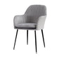 Nordic Glam Style Dining Chair Arm Side Chair with Metal Legs Clearhalo 'Dining Chairs' 'Dining Tables & Seating' 'dining_chair' 'Furniture' 'furniture_dining_chair' 'Kitchen & Dining Furniture' 1200x1200_5fb39111-89d2-45fc-b181-fd32d4095c3a