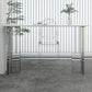 Modern Sintered Stone Top Rectangle Bar Dining Table with Acrylic Base