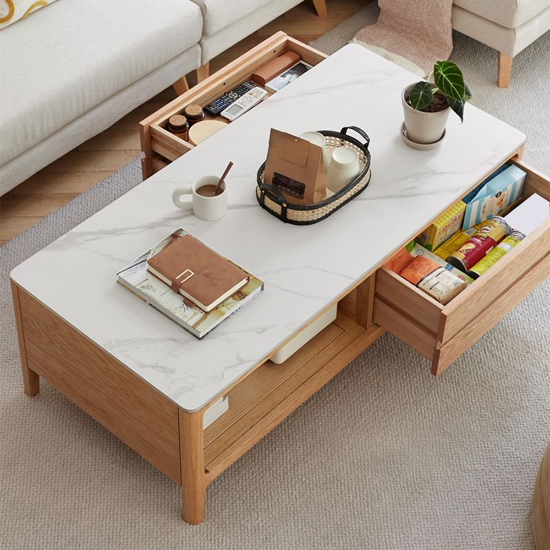 17"H Contemporary Cocktail Table Stone Rectangle Coffee Table Clearhalo 'Coffee & Accent Tables' 'Coffee Tables' 'coffee_tables' 'furn' 'furn_coffee_tables' 'Furniture' 'Living Room Furniture' 1200x1200_5fb5af44-164a-4f44-b48f-3a01568ece94