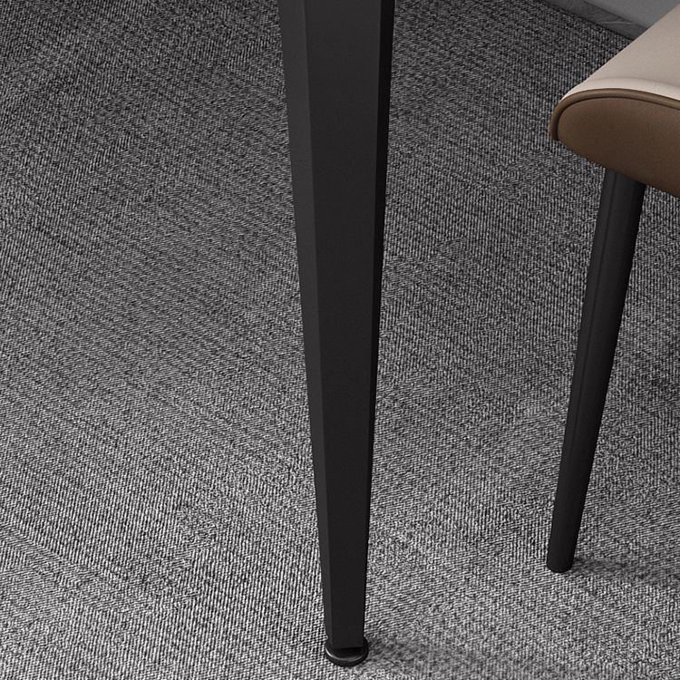 Industrial Sintered Stone Dining Table Metal Dining Table for Dining Room Clearhalo 'Dining Tables & Seating' 'Dining Tables' 'dining_table' 'furn' 'furn_dining_table' 'Furniture' 'furniture_dining_table' 'Kitchen & Dining Furniture' 1200x1200_5fb6307a-8de1-4ad7-b2a1-212fe87910bd