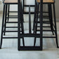1/5 piezas Mesa de mesa de pub rectangular industrial de la mesa de madera con taburetes altos