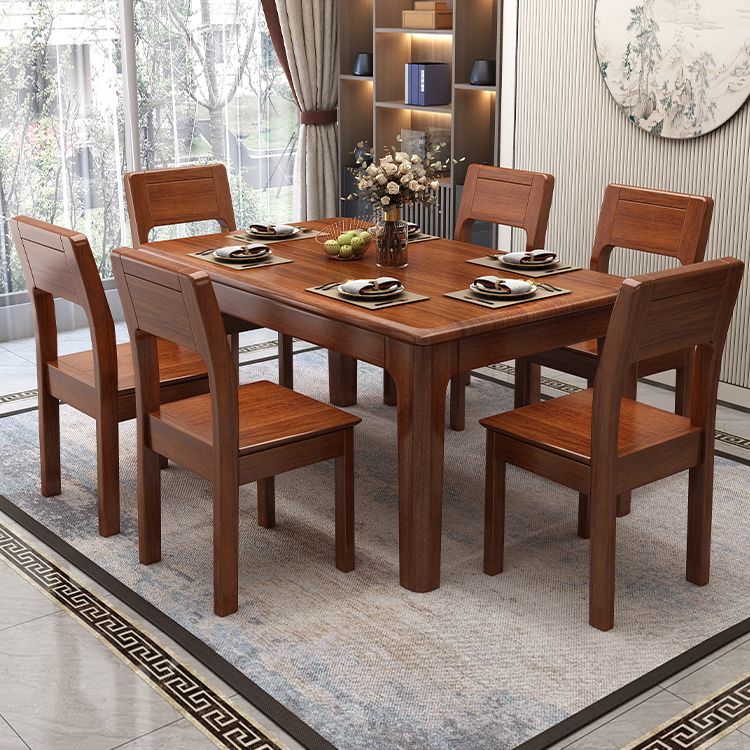 Solid Wood Mid-Century Modern Table Wood Top Table for Dining Room Clearhalo ' dining_table' 'Dining Tables & Seating' 'Dining Tables' 'furn' 'furn_dining_table' 'Furniture' 'furniture_dining_table' 'Kitchen & Dining Furniture' 'kitchen&dining_furn' 'kitchen' 'kitchen_dining_table' 1200x1200_5fb78344-d60c-4ac0-b687-df4feb773010