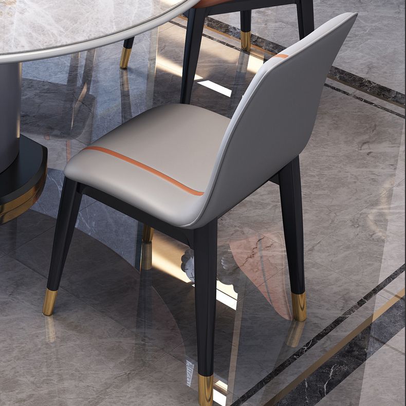 Foldable Modern Sintered Stone Dining Room Set with Round Top and Pedestal Base Furniture Clearhalo 'Dining Room Sets' 'Dining Tables & Seating' 'dining_room_set' 'furn' 'furn_dining_room_set' 'Furniture' 'furniture_dining_room_set' 'Kitchen & Dining Furniture' 'kitchen&dining_furn' 'kitchen' 1200x1200_5fb847b6-911d-47f5-874b-8724bb5f07d9