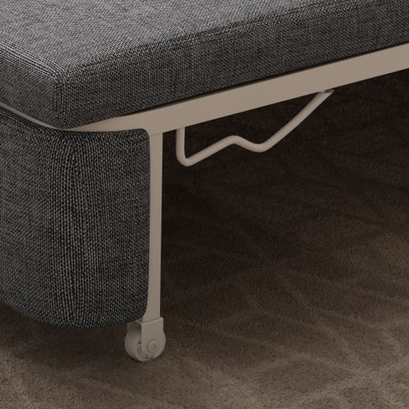 Contemporary Linen Square Arm Sofa Bed Foldable Standard Sofa for Living Room Clearhalo 'furn' 'furn_sofas' 'Furniture' 'furniture_sofas' 'Living Room Furniture' 'Sofa' 'sofas' 1200x1200_5fb9182e-4802-48f1-9486-5f1e0ba17c28