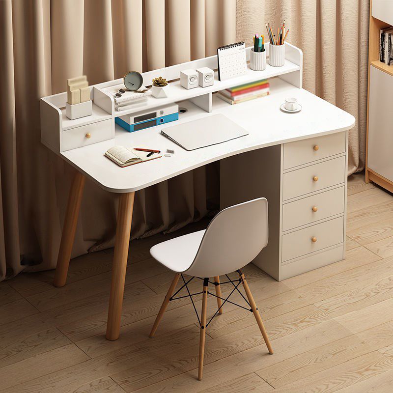 MODERNA Freeform Desk Office Home Desa di scrittura in legno artificiale con cassetto