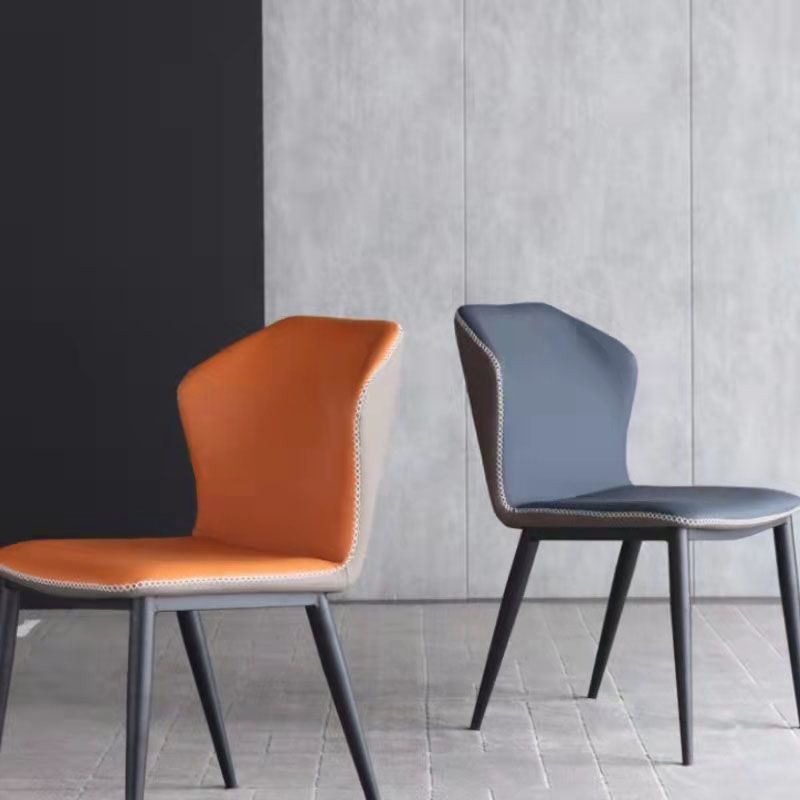 Contemporary Conference Room Wingback Side Chair Leather Dining Chair Clearhalo ' kitchen&dining_furn' 'Dining Chairs' 'Dining Tables & Seating' 'dining_chair' 'furn' 'furn_dining_chair' 'Furniture' 'furniture_dining_chair' 'Kitchen & Dining Furniture' 'kitchen' 1200x1200_5fbabf59-4413-4f08-8ee9-bab8c7d445d6