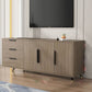 Scandinavian TV Console Wooden TV Media Console with 3 Drawers Clearhalo 'furn' 'furn_tv_stands_entertainment_centers' 'Furniture' 'Living Room Furniture' 'TV Stands & Entertainment Centers' 'TV Stands & Media Storage Furniture' 'tv_stands_entertainment_centers' 1200x1200_5fbb35a8-2d2b-495d-96b1-17aca11b831a