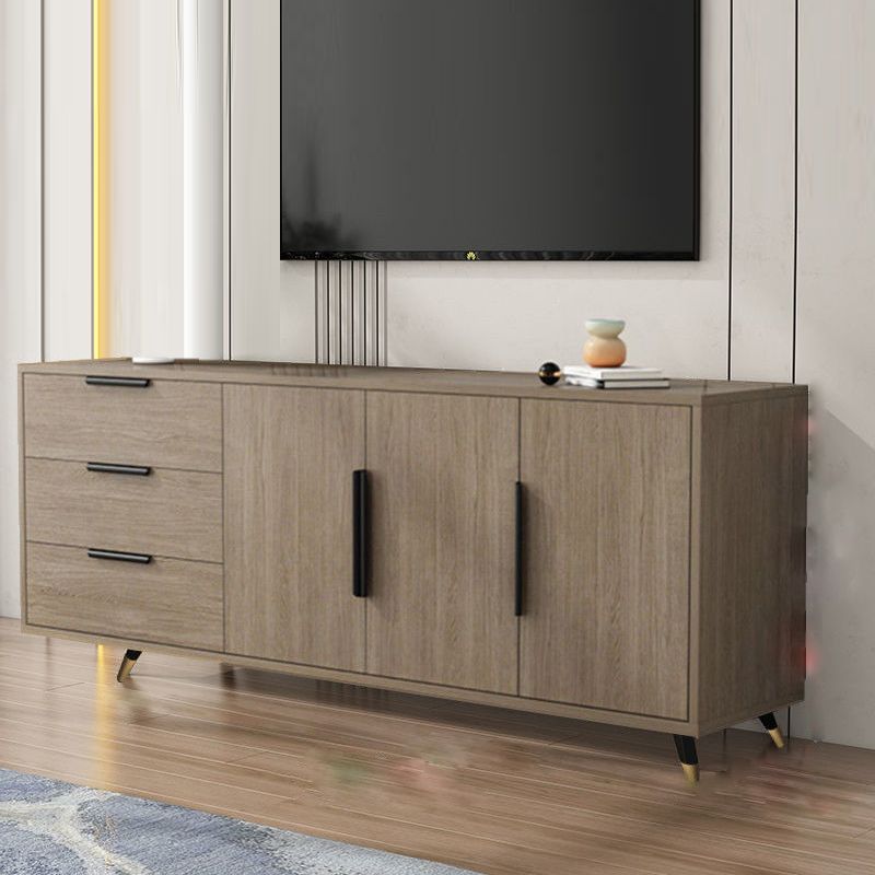 Scandinavian TV Console Wooden TV Media Console with 3 Drawers Clearhalo 'furn' 'furn_tv_stands_entertainment_centers' 'Furniture' 'Living Room Furniture' 'TV Stands & Entertainment Centers' 'TV Stands & Media Storage Furniture' 'tv_stands_entertainment_centers' 1200x1200_5fbb35a8-2d2b-495d-96b1-17aca11b831a