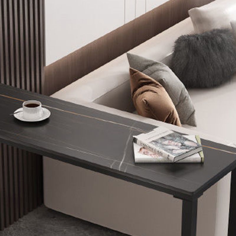 Table de barre rectangle moderne table bistrot en pierre avec base de pédale