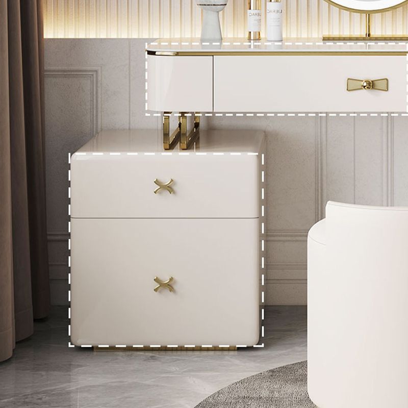 Tavolo da scrivania di vanità per trucco glam con cassetto