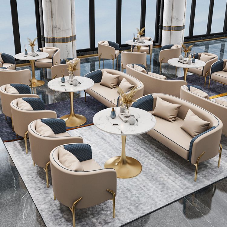 Round Tulip Base Dinette Table Traditional Luxury Stone Dining Room Collection Clearhalo ' dining_table' 'Dining Tables & Seating' 'Dining Tables' 'furn' 'furn_dining_table' 'Furniture' 'furniture_dining_table' 'Kitchen & Dining Furniture' 'kitchen&dining_furn' 'kitchen' 'kitchen_dining_table' 1200x1200_5fc02d0b-1fce-48f8-88f7-9ebd304591ef