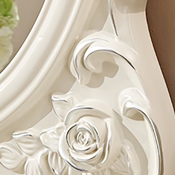 4 Drawers White/Blak/ /Golden MakeupTable Stool Set, 18.89" W x 63.77" H Clearhalo 'Bedroom Furniture' 'furn' 'furn_makeup_vanities' 'Furniture' 'Makeup Vanities' 'makeup_vanities' 1200x1200_5fc0e356-bc15-4ca0-9d9d-23b4b135d45d