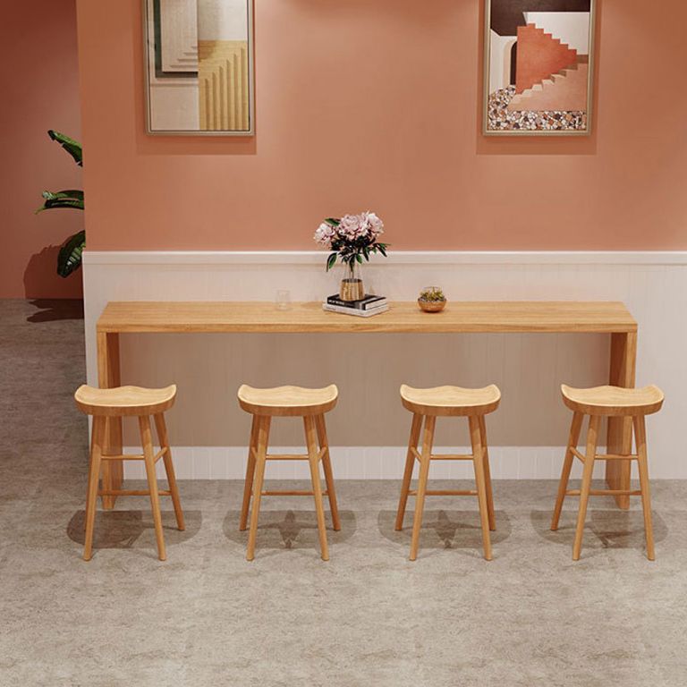Set tavolo da bar Glam Tavolo da bancone rettangolare in legno da 1/5/9 pezzi per cucina