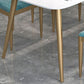 Set da pranzo nordico 1/3/4/5 pezzi Tavolo da pranzo rettangolare in pietra per sala da pranzo
