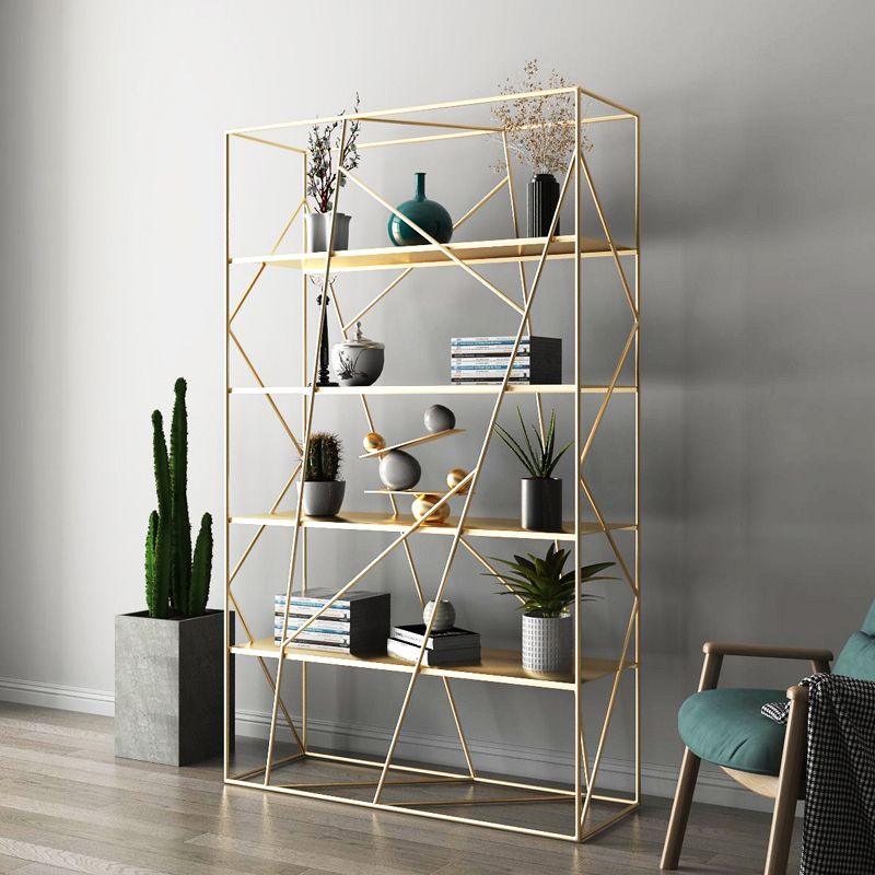Libreria etagere industriale Metal 4 mensole aperte libreria