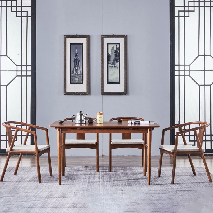 Traditional Style Ash Wood Chairs Dining Room Slat Back Arm Single Chair Clearhalo ' kitchen&dining_furn' 'Dining Chairs' 'Dining Tables & Seating' 'dining_chair' 'furn' 'furn_dining_chair' 'Furniture' 'furniture_dining_chair' 'Kitchen & Dining Furniture' 'kitchen' 1200x1200_5fc396c2-c738-4a01-b22c-33e86670af20