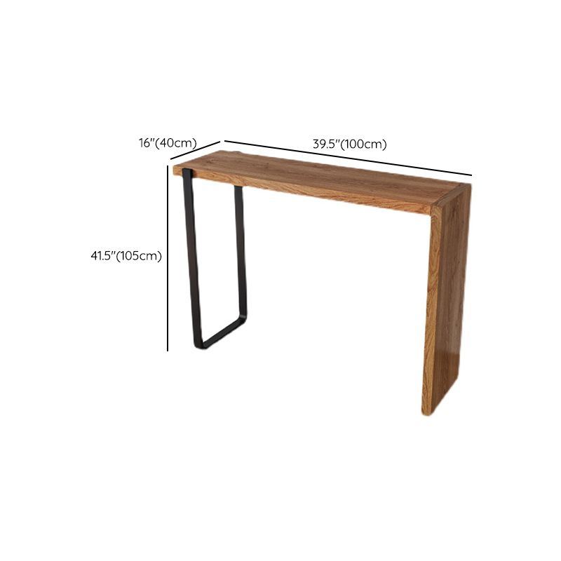 Modern Bar-height Table Solid Wood Top Bistro Pub Table for Dining Room Clearhalo 'Bar Furniture' 'Bar Tables' 'bar_tables' 'furn' 'furn_bar_tables' 'Furniture' 'Kitchen & Dining Furniture' 1200x1200_5fc3bcd1-5a2b-46f3-af14-e4460ee95392
