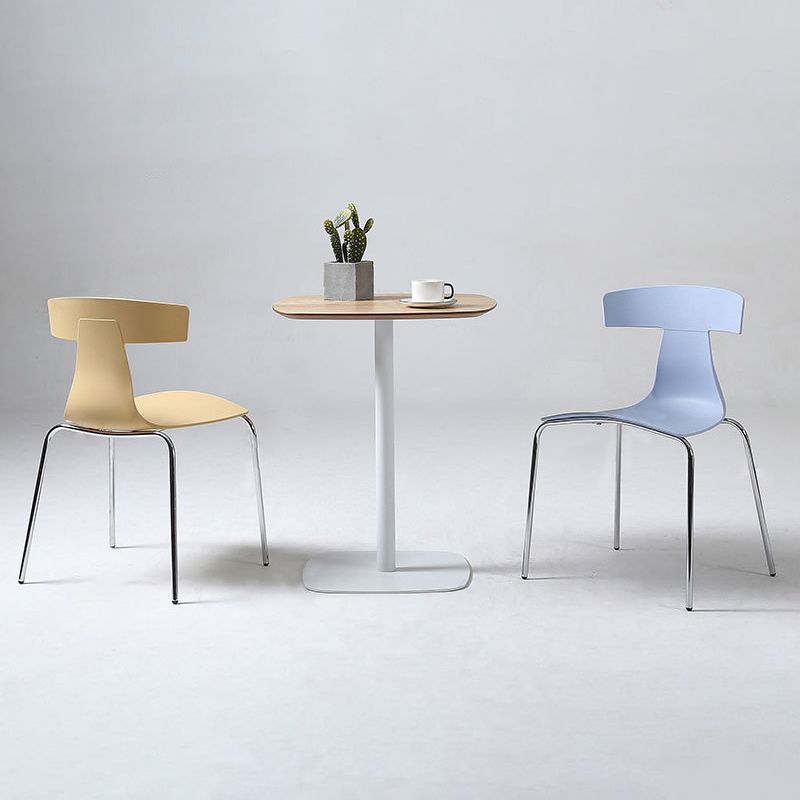 Contemporary Style Metal Chair Set Slat Back Side Kitchen Dining Chair Clearhalo ' kitchen&dining_furn' 'Dining Chairs' 'Dining Tables & Seating' 'dining_chair' 'furn' 'furn_dining_chair' 'Furniture' 'furniture_dining_chair' 'Kitchen & Dining Furniture' 'kitchen' 1200x1200_5fc462ca-cd3a-40dd-b3aa-458d0e327709