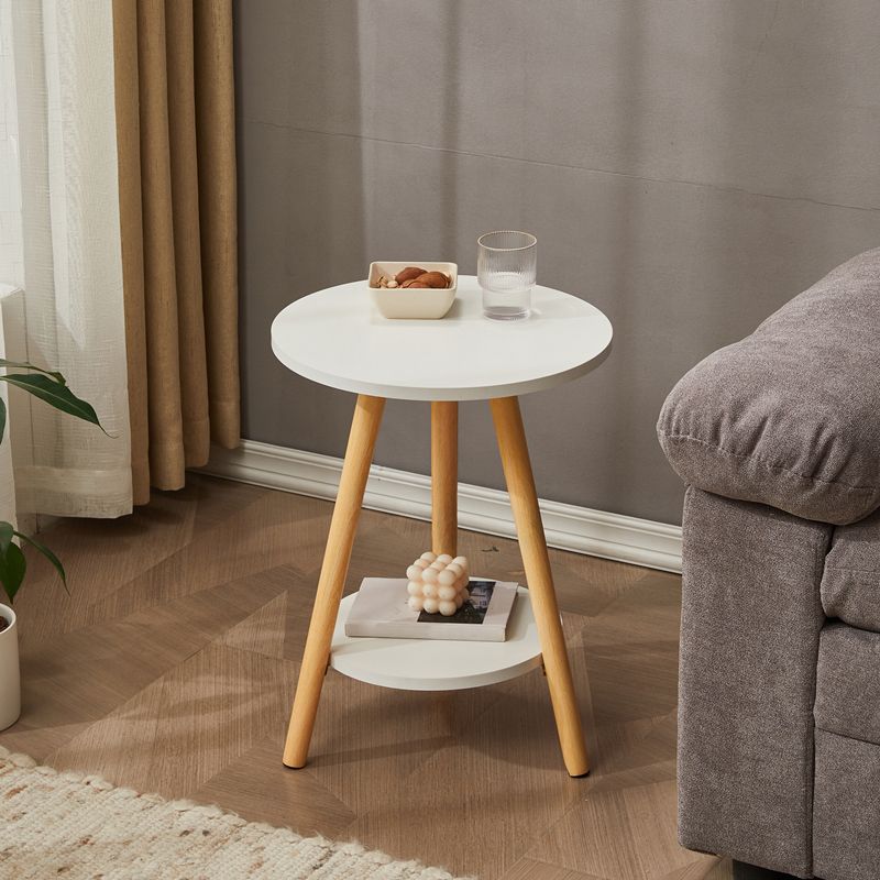 Traditional Style Cocktail Table Artificial Wood White/yellow/natural Color Coffee Table Clearhalo 'Coffee & Accent Tables' 'End & Side Tables' 'end_side_table' 'end_side_tables' 'furn' 'furn_end_side_tables' 'Furniture' 'furniture_end_side_table' 'Living Room Furniture' 1200x1200_5fc50397-41d6-4d0c-beaa-99d32e20e76f