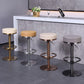Industrial Leather Bar Stool Adjustable Backless Counter Stool for Bristol