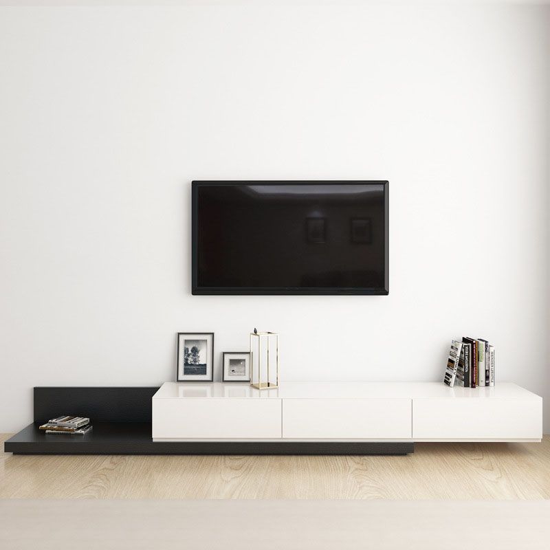 Moderne 3 laden tv -standaard console houten tv -console voor woonkamer