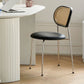 Upholstered Side Chair Contemporary Rattan Dining Chair for Dining Room