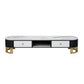 Modern TV Stand Console Open Storage Media Console TV Stand with Drawers