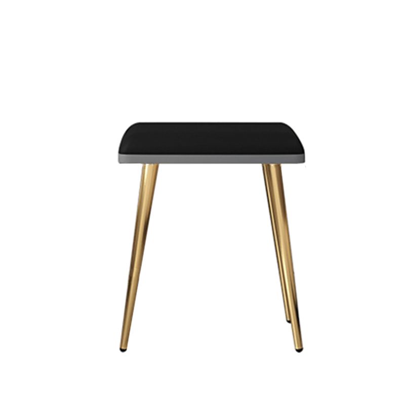 Materiale a base di legno in stile glam tavolo da toeletta bianca/grigia con cassetti e ripiani