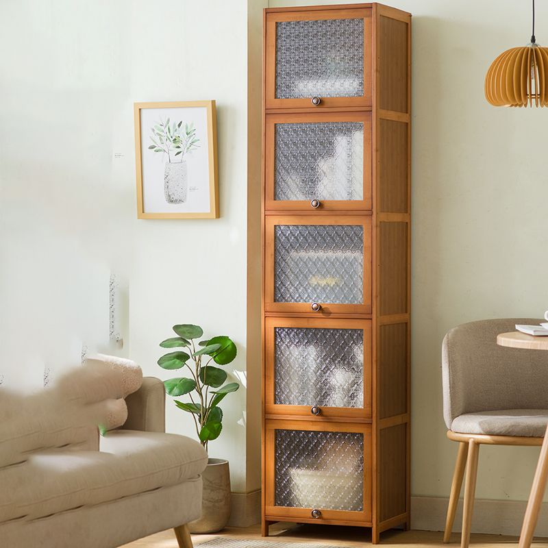 Wood Standard Cabinet Glass Door Contemporary Accent Cabinet with Doors Clearhalo 'Cabinets & Chests' 'cabinets_chests' 'furn' 'furn_cabinets_chests' 'Furniture' 'Living Room Furniture' 1200x1200_5fcc56a9-7ea0-4231-8e4e-2de08bbbfa80